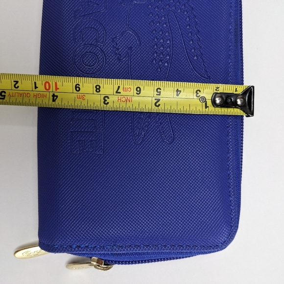 Lacoste Women's Long Navy Blue Zip Around Wallet - Picture 6 of 6